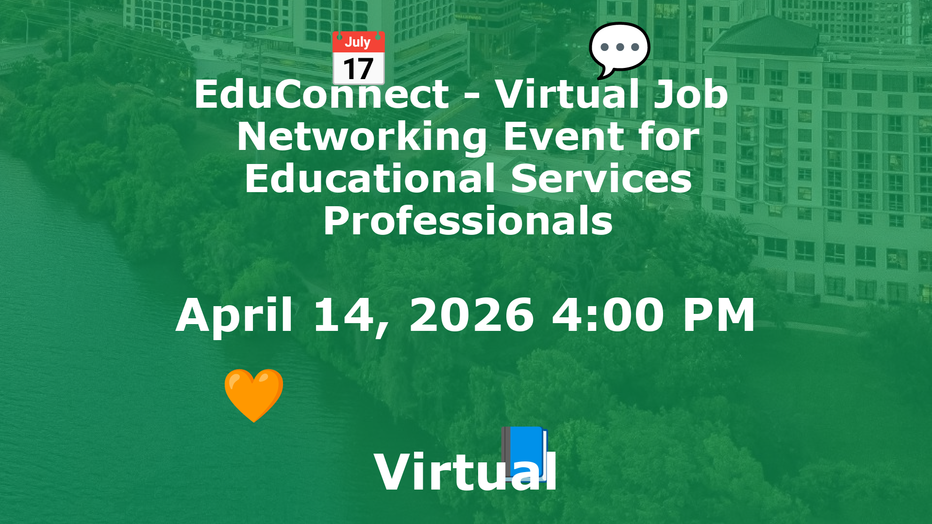 EduConnect - Virtual Job  Networking Event for Educational Services Professionals event image